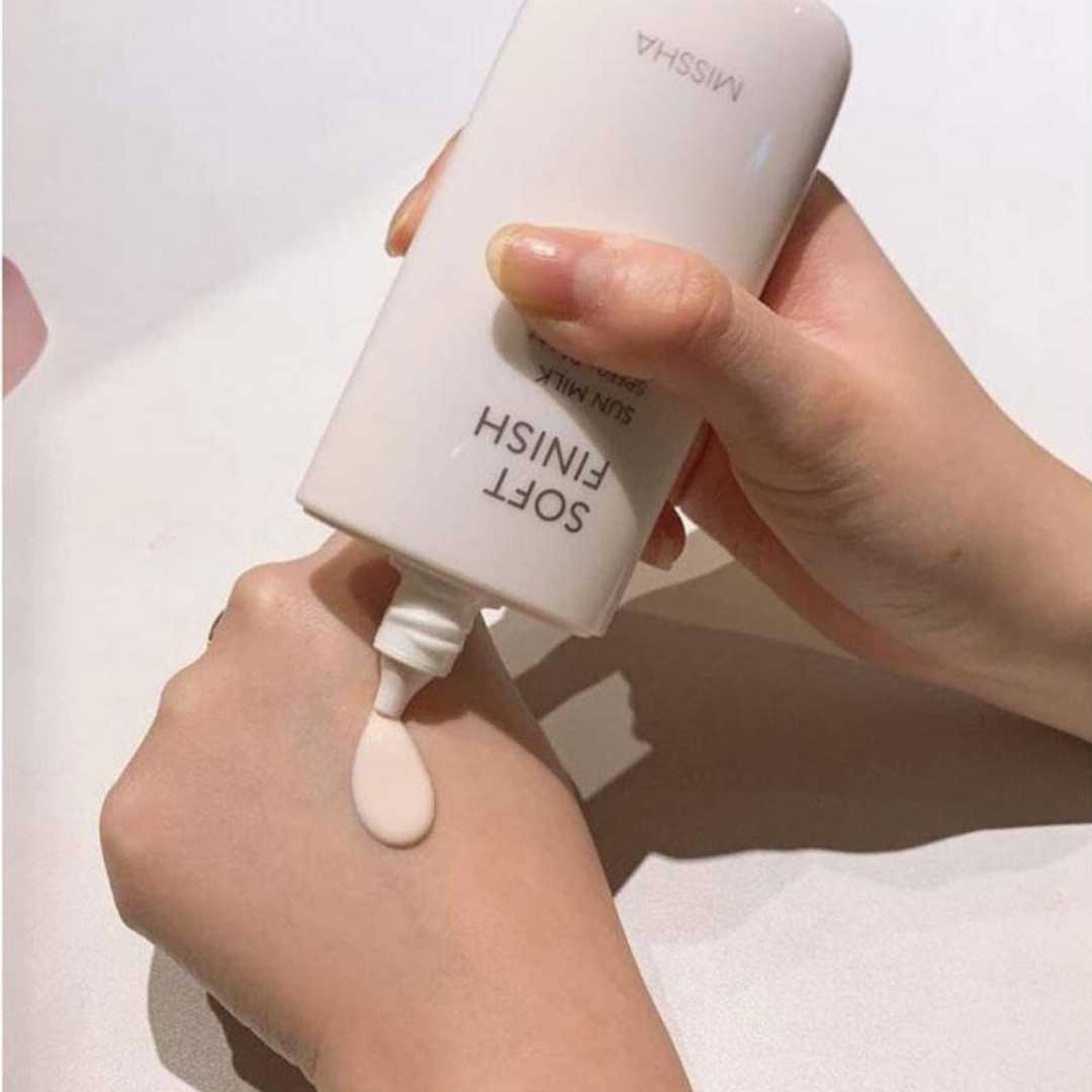 MISSHA,SOFT,FINISH,SUN,MILK,SPF50+,PA+++