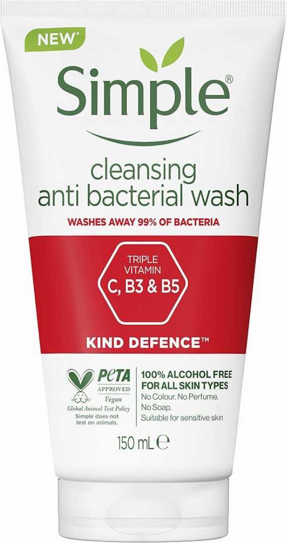 SIMPLE,KIND,TO,SKIN,ANTI-BACTERIAL,FACIAL,WASH
