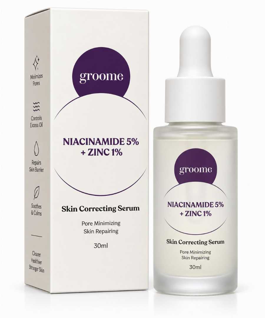 Groome,Niacinamide,5%,+,Zinc,1%,Skin,Correcting,Serum