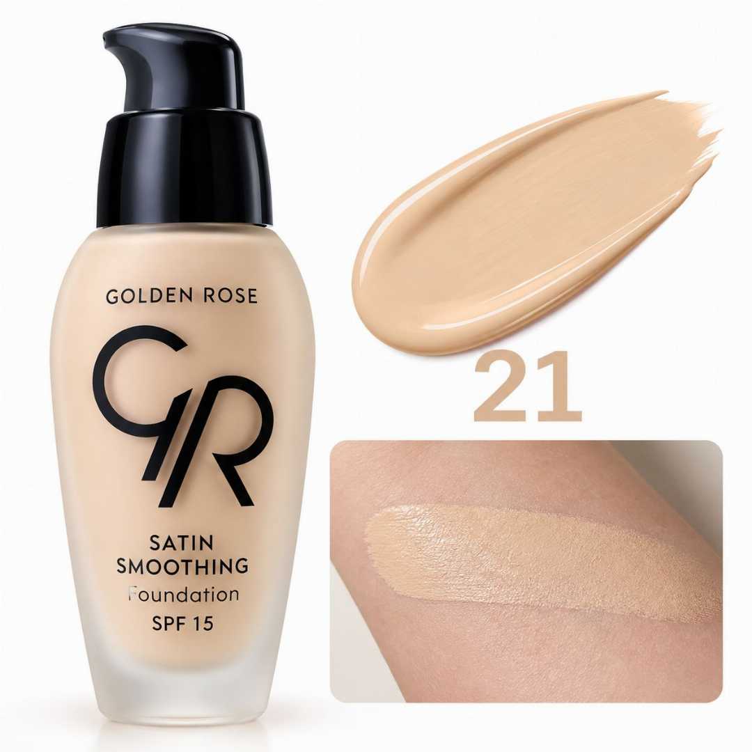 Golden,Rose,Satin,Smoothing,Foundation,SPF,15